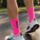 bright pink running socks