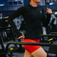 black long sleeve running top
