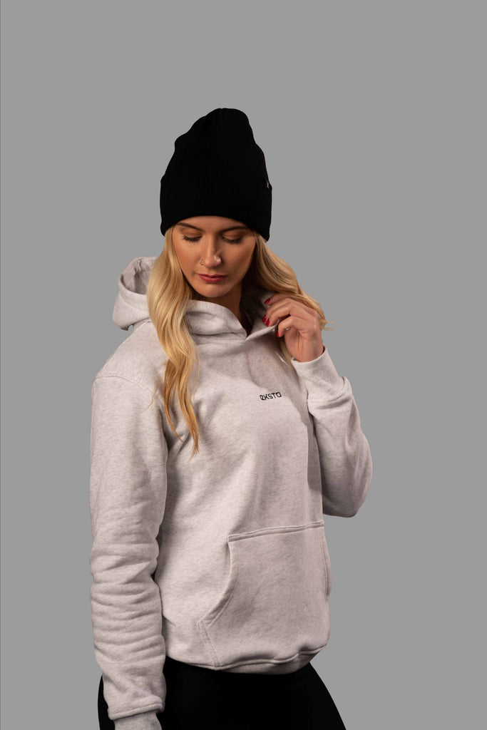 Hoodie - Marl Grey 100% cotton super comfy- Unisex