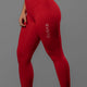 Origin - High Waisted Super Soft Leggings - Red